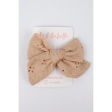 Le Mabelle Bej  Fisto Fiyonk Kız Çocuk Klips Toka