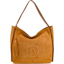 Bilik Deri  Taba Süet Kadın Omuz Çantası Blm T-02