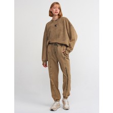 Dilvin 70472 Yıkama Efektli Jogger-Bej