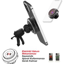 Wrapsol Air Pro Vakum Mekanizmalı Araç Içi Telefon Tutucu Magsafe Hızlı Şarj Özellikli