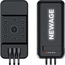 Ve&Ge 10000MAH Vantuzlu Kablosuz Şarjlı Hızlı Şarj Powerbank