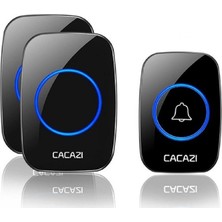 Yenilzd cacazi 2 Alıcılı Kablosuz Uzaktan Kumandalı LED Kapı Zili pilli 