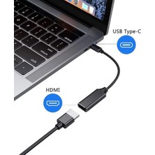 Coverzone Type-C To HDMI Çevirici USB C To HDMI Adaptör Macbook Uyumlu HC03