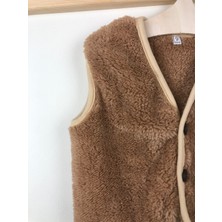 Ela Mama Peluş Polar Bebek Yelek Wellsoft Ayı