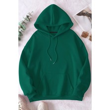 Uygun Tarz Fermuarlı Kapüşonlu Unisex Sweatshirt