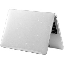 Hk Teknoloji Macbook Air 13 Inç A2337 M1 Işlemcili Uyumlu Kılıf Parlak Kristal Simli Hardcase Kapak