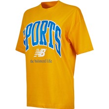 New Balance WNT3305 Sarı Kadın Tişört