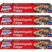 Piknik Alüminyum Folyo 8 M x 4 Adet