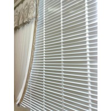 Brillant Beyaz %100 Orijinal Ahşap Jaluzi Perde 50 Mm Ofis Modern Ve Tüm Mekanlar Için