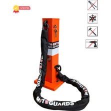 Motoguards Zırh Kilitli 13MM Kesilmez Zincirli Motosiklet Parkı