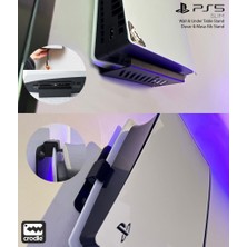 Crodle Playstation 5 Slim Duvar Standı ve Joystick Duvar Standı Ps5 Duvar Standı Gaming Aksesuar