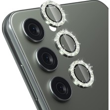 Kılıfsuar Samsung Galaxy A34 Uyumlu Taşlı Lens Kamera Koruyucu