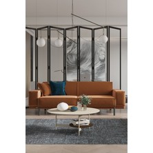 Sandalie Loft Üçlü Salon&oturma Odası Kanepe - Kiremit