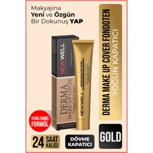 New Well Derma Makeup Cover Yoğun Kapatıcı Fondöten - 01 Gold