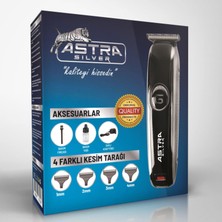 Astra Silver RD-6050 Saç Sakal Profesyonel Tıraş Makinesi Sıfırlama Ense Çizim Makinesi