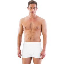 Finetoo Beyaz Emay Renkli Toparlayıcı Terletmeyen Erkek Boxer