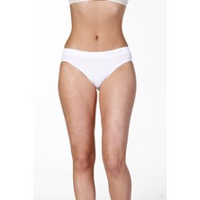Finetoo Dikişsiz Seamless Slip Bikini Kadın Toparlayıcı Külot Beyaz