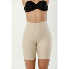 Finetoo Lazer Kesim Dikişsiz Yüksek Bel Paçalı Hayalet Kadın Korse