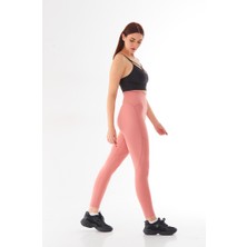 Finetoo Tozpembe Yüksek Bel Ektsra Toparlayıcı Geniş Bel Tam Boy Sıkılaştırıcı Spor Tayt 1034
