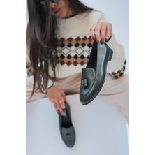 Elit Shoes Jeremy  Deri Kadın Loafer Ayakkabı