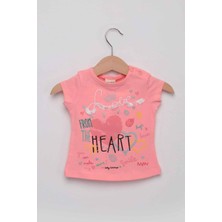 Luminoso Heart Kız Bebek Taytlı Takım | Pembe