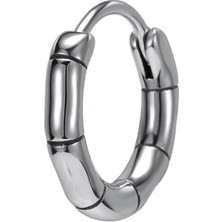 NorthShore Düz Klasik Kesikli Halka 316L Çelik Erkek Küpe