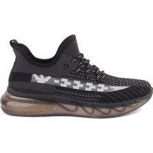 Guja Siyah - Sennida Tekstil Materyal Eva Taban Sneakers G419