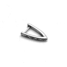 NorthShore Aztek Desenli Ince Üçgen Vintage Geçirmeli Damla Model 316L Çelik Kadın Erkek Unisex Küpe