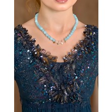 Akuamarin taşı kolye Akuamarin kolye Doğal taş kolye