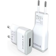 Syrox J35 2.0 Mah 1 USB Uyumlu Giriş Başlık Duvar Şarj