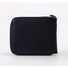 Fabrika Lacivert Erkek 11x8x1 cm Deri Cüzdan Frk 329 Flt