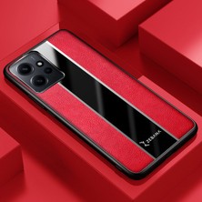 Zebana Xiaomi Redmi Note 12 4g Uyumlu Kılıf Zebana Premium Deri Kılıf Kırmızı