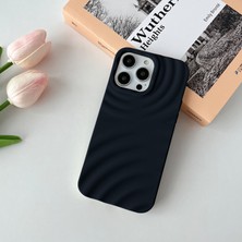 Zebana Apple iPhone 15 Pro Uyumlu Kılıf Zebana 3D Water Silikon Kılıf Siyah