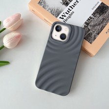 Zebana Apple iPhone 15 Uyumlu Kılıf Zebana 3D Water Silikon Kılıf Gri