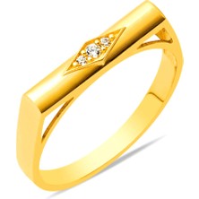 Bilezikci Minimal Tasarım 22 Ayar Altın Yüzük