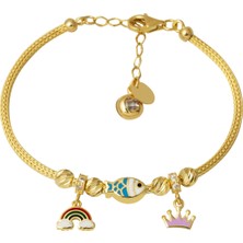 Bilezikci Balık Pandora Altın Çocuk Bilekliği