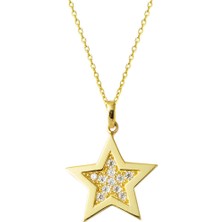 Bilezikci Taşlı Yıldız Altın Kolye