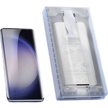 HEPTEKİLETİŞİM Samsung Galaxy S22 Ultra Ekran Koruyucu Kolay Uygulama Aparatlı (6in1 Easy Body)