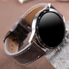 Vagave Hakiki Deri Kordon 20MM 22MM 24MM Fossil Diesel Lacoste Casio Armani Tissot Nacar Klasik Saat Kordonu Deri Kayış Gri