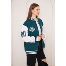 NewLaker Unisex Oversize Yeşil Owners Club Bomber Kolej Ceket