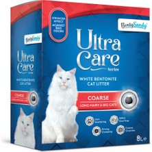 BentySandy Ultra Care Series Büyük ve Uzun Tüylü Kediler Için Iri Taneli Kedi Kumu 8l Cl5
