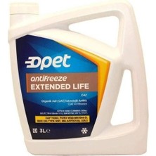 Opet ( 1 Adet ) Opet Antifreeze Extended Life Kırmızı Antifriz 3 Litre