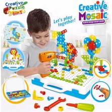 Sole Pilli Matkaplı, 6in1 252 Parça 3D Creative Puzzle Yapboz Oyun Seti