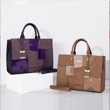 Luoxg 1 Yeni Tote Çanta Moda Tek Omuz Trend Kadın Çantası Büyük Kapasiteli Kadın Dikiş Çanta (Yurt Dışından)