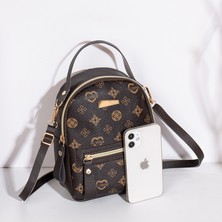 Luoxg Haki Moda Küçük Bayan Mini Çanta Kadın Deri Sırt Çantaları Kızlar Için (Yurt Dışından)