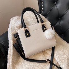 Luoxg Toz Beyaz Çapraz Vücut Çanta Bayan Çanta Moda Taklit Kürk Kadın Çanta Crossbody Peluş Çanta Kadın (Yurt Dışından)