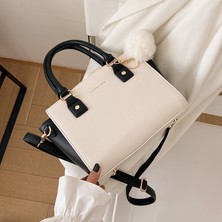 Luoxg Toz Beyaz Çapraz Vücut Çanta Bayan Çanta Moda Taklit Kürk Kadın Çanta Crossbody Peluş Çanta Kadın (Yurt Dışından)