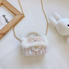 Luoxg Stil 3 Mini Kadın Çanta Trendi 2024 Kare Tasarım Süslemeleri Crossbody Çanta Lüks Çanta Kaliteli Pu Deri Parlak Renk Omuz Çantaları (Yurt Dışından)