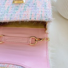 Luoxg Stil 3 Mini Kadın Çanta Trendi 2024 Kare Tasarım Süslemeleri Crossbody Çanta Lüks Çanta Kaliteli Pu Deri Parlak Renk Omuz Çantaları (Yurt Dışından)