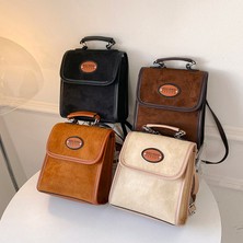 Luoxg Color-2 Popüler Kontrast Renk Kadın Sırt Çantası 2023 Yeni Sırt Çantası Moda Çok Amaçlı Crossbody Çanta (Yurt Dışından)